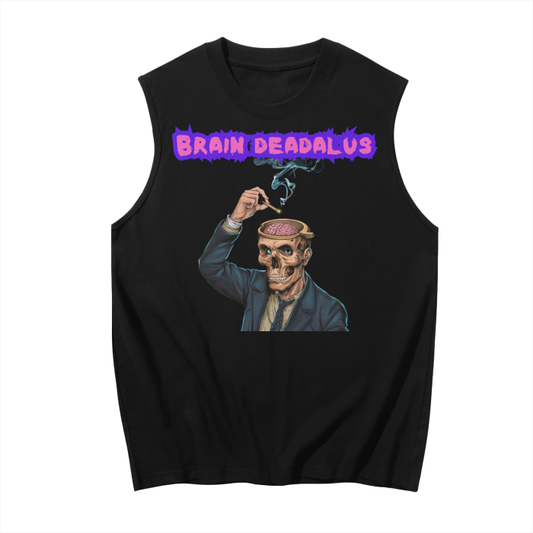 BRAIN DEADALUS,zombie,ashtray,cannabis,joint,basics,casual,sporty,daily casual,gym,outdoor,holiday,home,birthday,sleeveless,tank top,streetwear,street,style,summer fashion,best summer fashion,summer looks,MOQ1,Delivery days 5