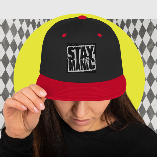 STAY MANIC Snapback Hat | Multiple Colors