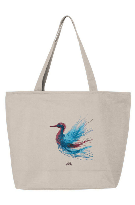 See Bird Zippered Tote