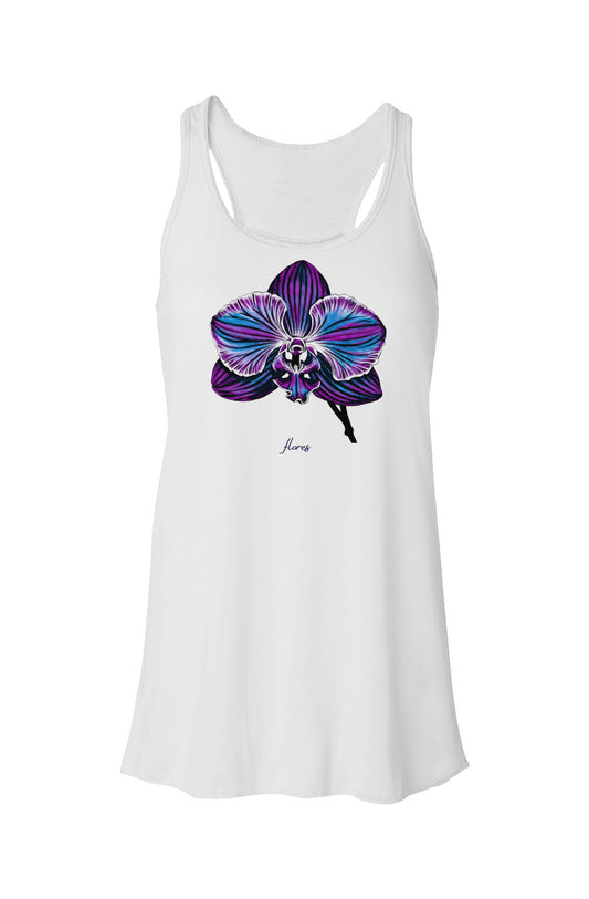 Orchid Racerback Tank Top | White